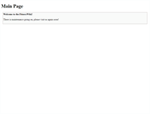 Tablet Screenshot of fitnesswiki.info
